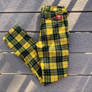 Yellow Plaid Dickies Pants